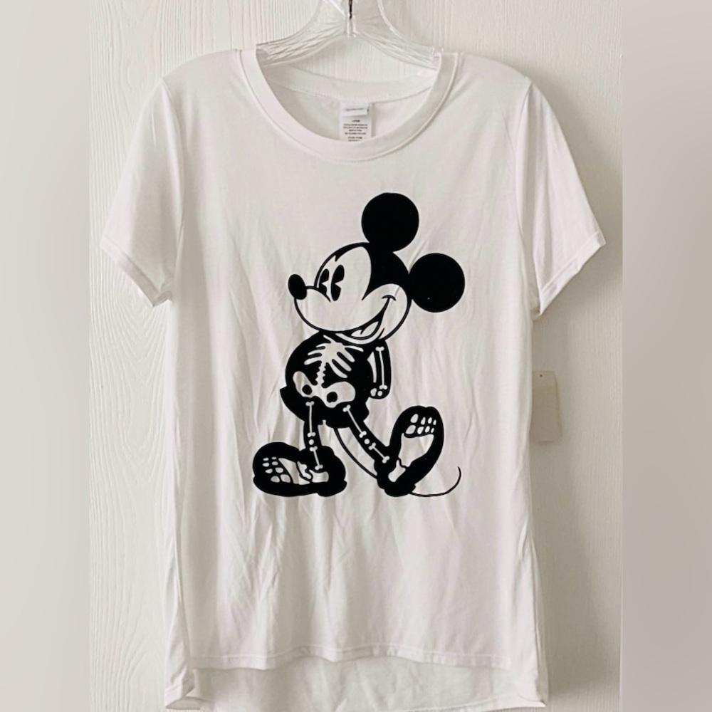 Disney Mickey Mouse Skeleton Halloween T-shirt
